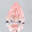 7.09 Ct. Fancy Vivid Pink Pear Lab Grown Diamond