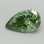 0.62 Ct. Fancy Vivid Green Pear Lab Grown Diamond