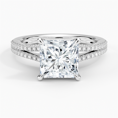 Split Shank Setting with Gallery Accents