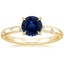 18K Yellow Gold Corinne Diamond Ring, smalltop view