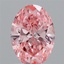 1.52 Ct. Fancy Vivid Pink Oval Lab Grown Diamond