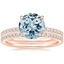 14K Rose Gold Luxe Perfect Fit Diamond Ring (1/4 ct. tw.) with Ballad Eternity Diamond Ring (1/3 ct. tw.)