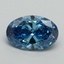 2.05 Ct. Fancy Vivid Blue Oval Lab Grown Diamond