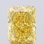 1.71 Ct. Fancy Vivid  Yellow Radiant Lab Grown Diamond