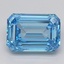 3.74 Ct. Fancy Vivid Blue Emerald Lab Grown Diamond