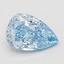 1.52 Ct. Fancy Vivid Blue Pear Lab Grown Diamond