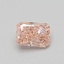 0.47 Ct. Fancy Vivid Pink Radiant Lab Grown Diamond