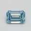 1.00 Ct. Fancy Intense Greenish Blue Emerald Lab Grown Diamond