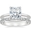 Platinum Audrey Perfect Fit Solitaire Ring with Luxe Sienna Diamond Ring (5/8 ct. tw.)