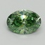 0.78 Ct. Fancy Vivid Pacific Green Oval Lab Grown Diamond