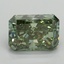3.16 Ct. Fancy Vivid Pacific Green Radiant Lab Grown Diamond