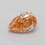 0.35 Ct. Fancy Brown Orange Pear Lab Grown Diamond