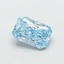 1.06 Ct. Fancy Vivid  Blue Radiant Lab Grown Diamond