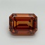 11.01 Ct. Fancy Vivid Orange Emerald Lab Grown Diamond