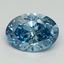 2.01 Ct. Fancy Vivid Blue Oval Lab Grown Diamond