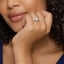 18K White Gold Ellora Half Coverage Diamond Ring, smalladditional view 1