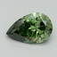 1.21 Ct. Fancy Vivid Green Pear Lab Grown Diamond