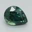 7.4x5.8mm Teal Pear Montana Sapphire