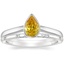 Platinum Luna Ring with Astra Diamond Ring
