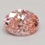 1.51 Ct. Fancy Intense Pink Oval Lab Grown Diamond