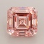 4.53 Ct. Fancy Vivid Pink Asscher Lab Grown Diamond