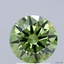 2.05 Ct. Fancy Vivid Green Round Lab Grown Diamond