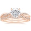14KR Moissanite Petite Twisted Vine Contoured Diamond Bridal Set (1/3 ct. tw.), smalltop view