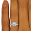 The Daruka Ring, smalltop view on a hand