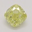 0.60 Ct. Fancy Intense Yellow Cushion Diamond