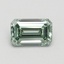 0.90 Ct. Fancy Intense Green Emerald Lab Grown Diamond
