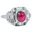 Art Deco Ruby Vintage Ring