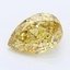 1.06 Ct. Fancy Intense Yellow Pear Lab Grown Diamond