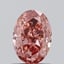 1.02 Ct. Fancy Vivid  Pink Oval Lab Grown Diamond