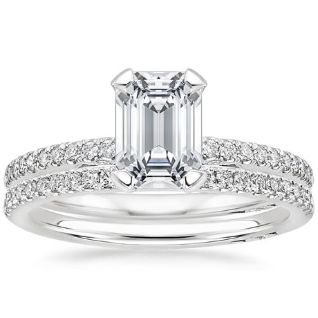 18K White Gold Simply Tacori Classic Diamond Bridal Set