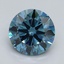 2.5 Ct. Fancy Vivid Malibu Blue Round Lab Grown Diamond