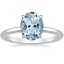 18K White Gold Elodie 1.8mm Solitaire Ring, smalltop view