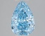 1.59 Ct. Fancy Vivid Blue Pear Lab Grown Diamond