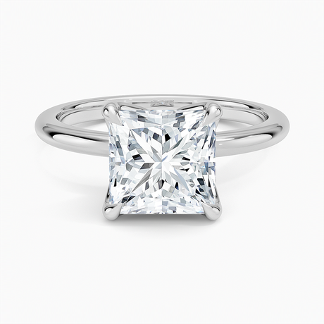 18K White Gold Elodie 1.8mm Solitaire Ring