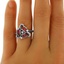 The Dixie Ring, smalltop view on a hand