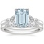 18KW Aquamarine Verbena Diamond Bridal Set (1/4 ct. tw.), smalltop view