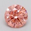 0.86 Ct. Fancy Vivid  Pink Round Lab Grown Diamond