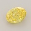 0.90 Ct. Fancy Vivid Yellow Oval Lab Grown Diamond