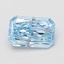 0.87 Ct. Fancy Vivid Blue Radiant Lab Grown Diamond