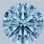 2.58 Ct. Fancy Vivid Blue Round Lab Grown Diamond