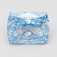 4.09 Ct. Fancy Vivid Blue Cushion Lab Grown Diamond