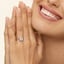 14K Rose Gold Reina Halo Diamond Ring, smalladditional view 1