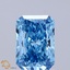 1.26 Ct. Fancy Vivid  Blue Radiant Lab Grown Diamond