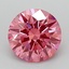 1.43 Ct. Fancy Vivid Pink Round Lab Grown Diamond
