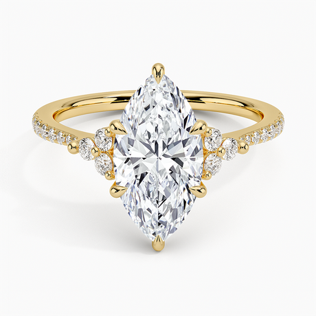 Trio Cluster Pavé Diamond Ring