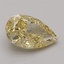 1.12 Ct. Fancy Intense Yellow Pear Lab Grown Diamond